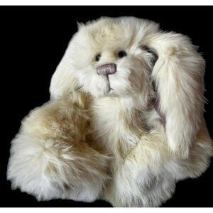 Bunny Rabbit COA Reclaimed Lapin White  Fur Rabbit “Beamer” by Christine Healey